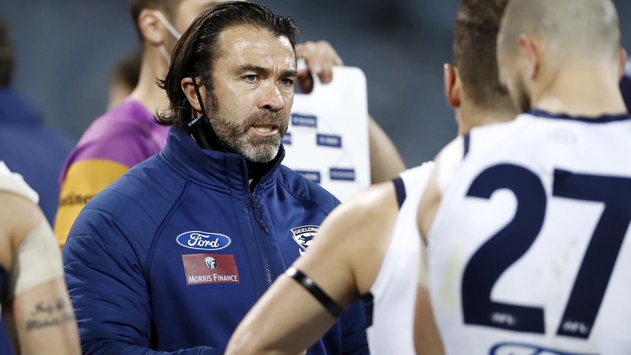 Geelong coach Chris Scott (Photo by Dylan Burns/AFL Photos via Getty Images)