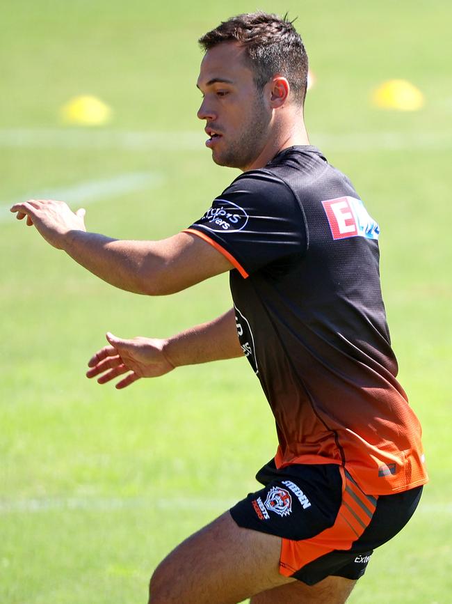 Wests Tigers halfback Luke Brooks.