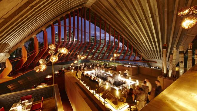 Bennelong, inside Sydney Opera House, where Peter Gilmore is executive chef. Picture: Brett Stevens