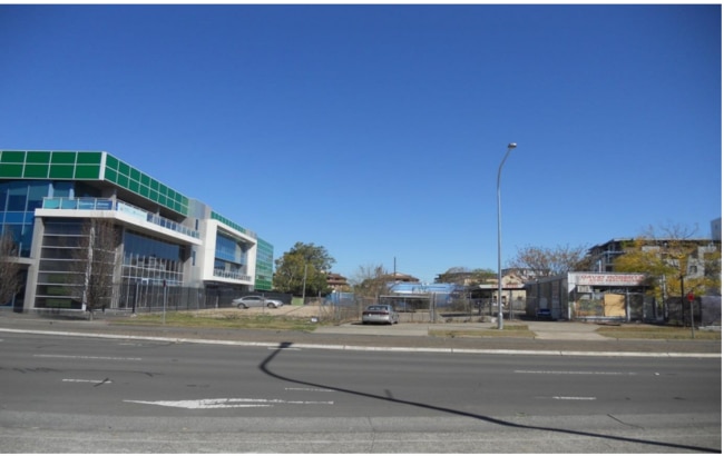 The empty lot in its current state. Source: Caladines town planning
