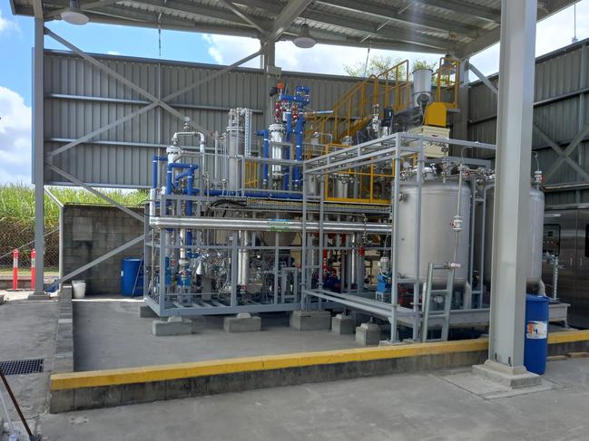 The Mackay Renewable Biocommodities Plant that Mercurius and the Queensland University of Technology will use to transform sugar into 'drop-in' ready jet and diesel fuels plus chemicals to make industrial plastics. Picture: Contributed