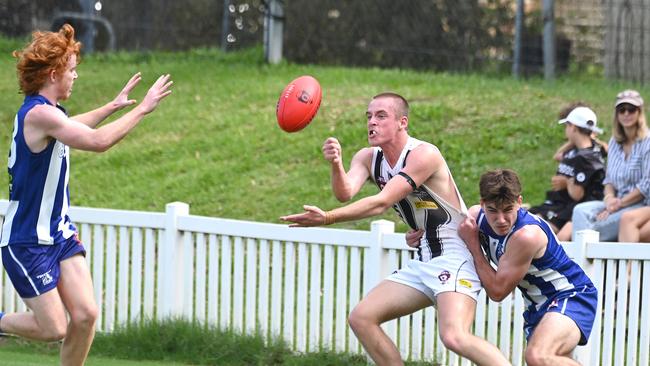 QAFL colts between Sherwood and Mt Gravatt. Saturday April 6, 2024. Picture, John Gass