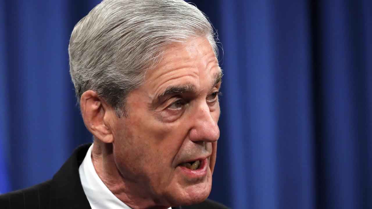 Special counsel Robert Mueller speaks at the Department of Justice Wednesday, May 29, 2019, in Washington, about the Russia investigation. Picture: AP/Carolyn Kaster.
