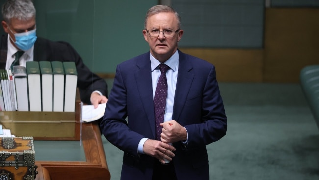 Opposition Leader Anthony Albanese says Scott Morrison “has a problem with just telling the truth”. Picture: NCA NewsWire / Gary Ramage