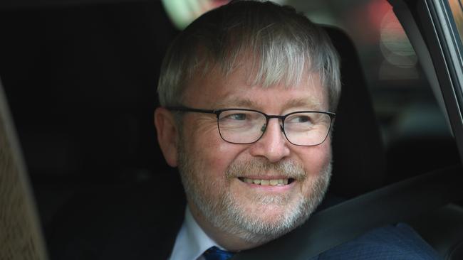 Former Prime Minister Kevin Rudd has been spotted sporting a new look. Picture: Dean Lewins/AAP