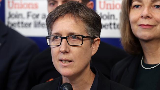 ACTU Secretary Sally McManus has called Mr Setka’s comments unnaceptable. Picture: AAP/David Crosling