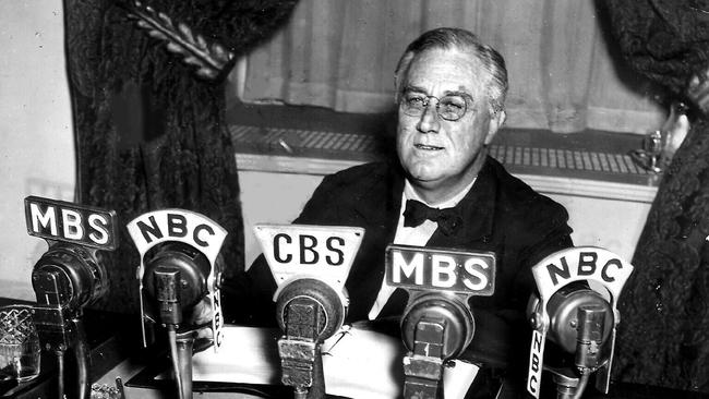 The fireside chats on radio enabled Franklin D. Roosevelt to dominate US politics through the Depression era and into the challenges of WWII.