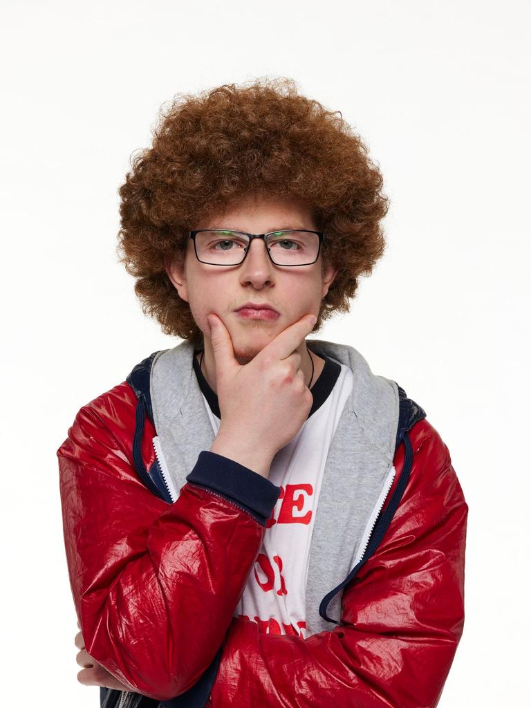 Sam, also 23, is a footy fan who loves Napoleon Dynamite. Picture: Channel 9.