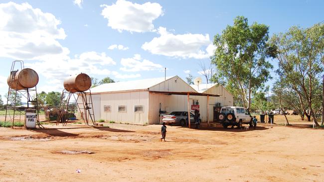 Haast's Bluff, 260km west of Alice Springs outside the Kanpaarka Store yesterday.