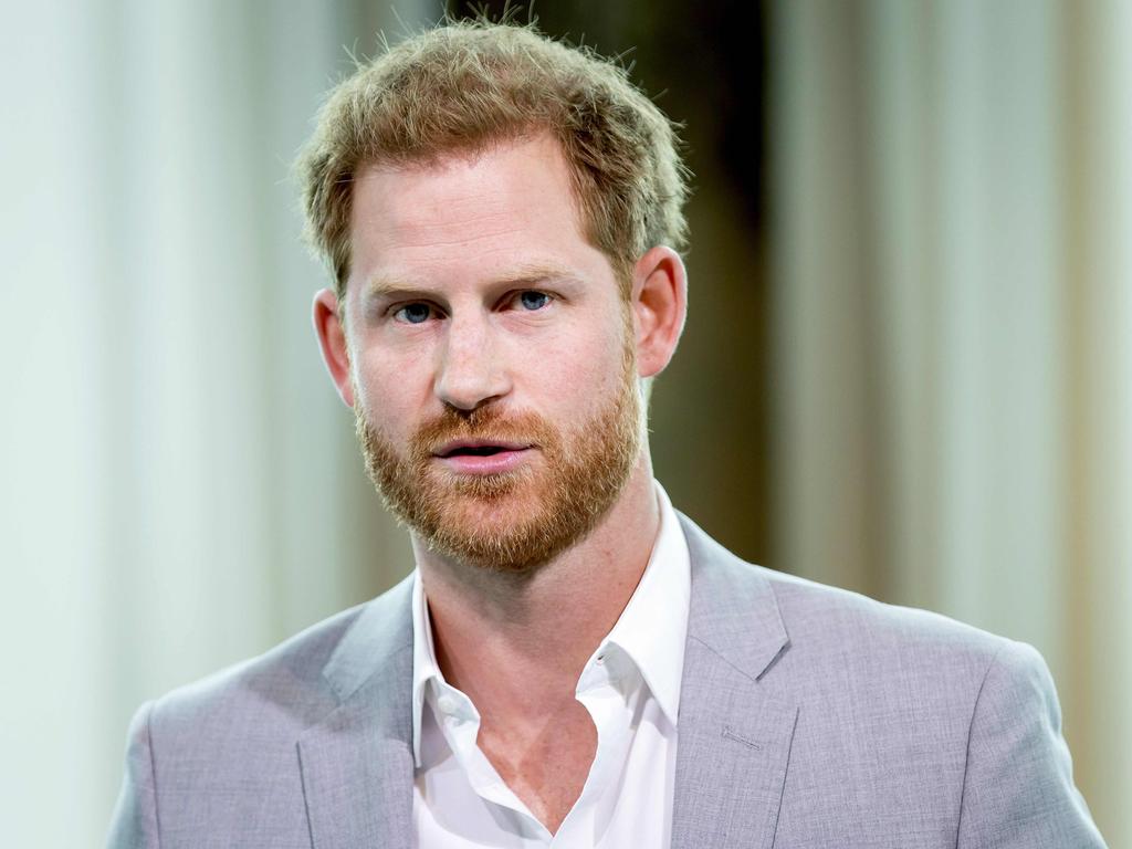 Prince Harry at the project introduction in Amsterdam. Picture: Koen van Weel/ANP/AFP