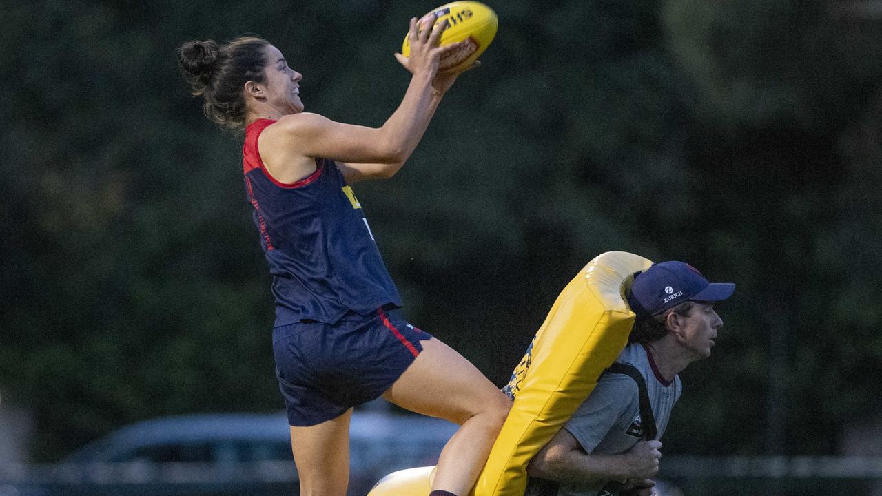 Jacqueline Parry might be on the move from Demons to Cats. Picture: Jake Nowakowski.
