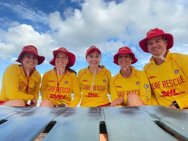 Members of Emu Park Surf Lifesaving Club's Patrol Group H (from left) Matilda Phelan, Isabelle Hawtin, Hayley Beer, Brooke Goodwin and Kurt Goodwin were involved in a dramatic Boxing Day rescue.