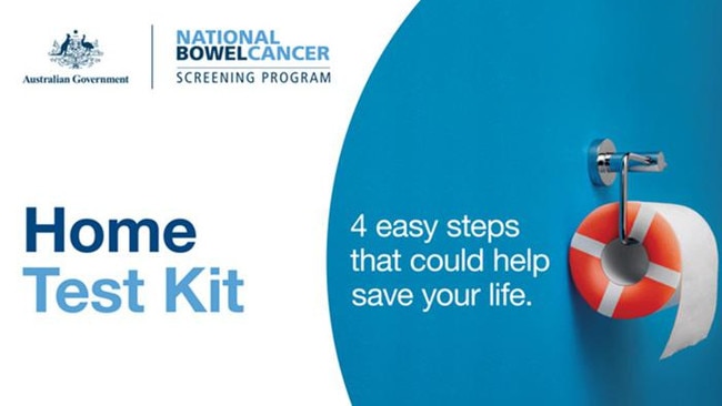 The national bowel cancer screening kit sent out to residents.