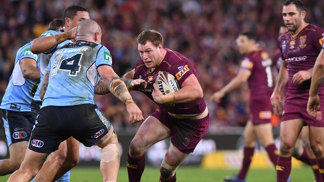 Tim Glasby on the charge. Photo: AAP