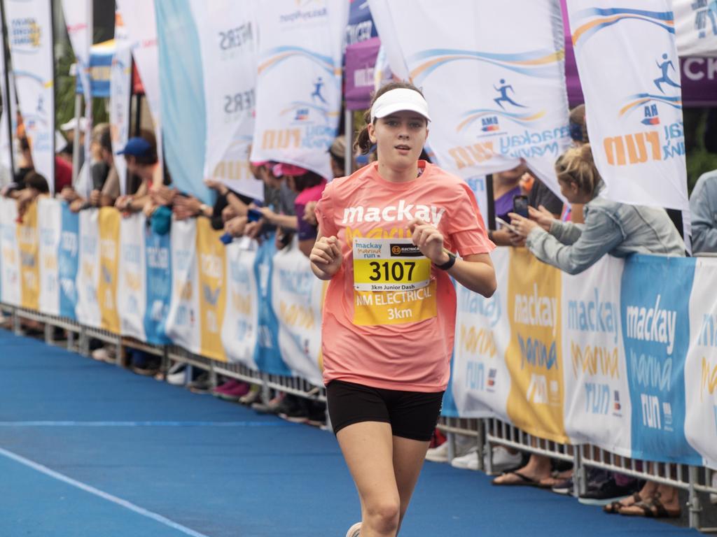 Isabella Preston at Mackay Marina Run Sunday 4 June 2023 Picture: Michaela Harlow