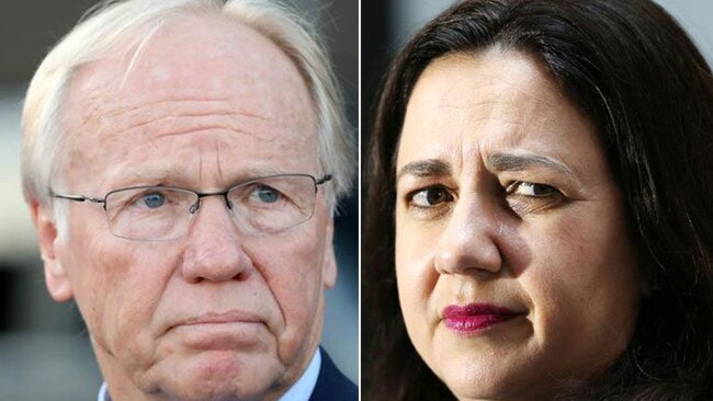 Two former Queensland premiers are at loggerheads.