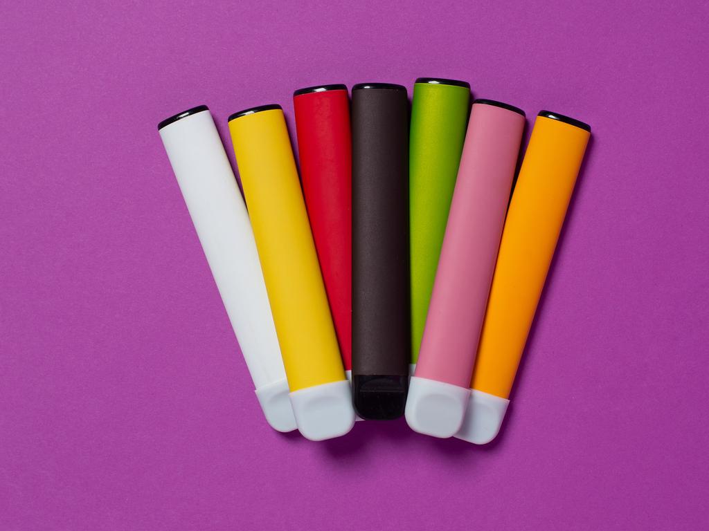 Colourful vaping products are aimed at the youth market.