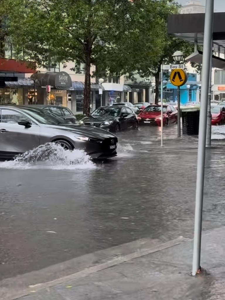 Double Bay experienced flash flooding over the weekend. Picture: Instagram/@chefneilperry.