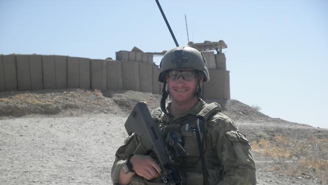 Daniel Keighran in Afghanistan in 2010, the year he was involved in the Battle of Derapet which led to him receiving the Victoria Cross.