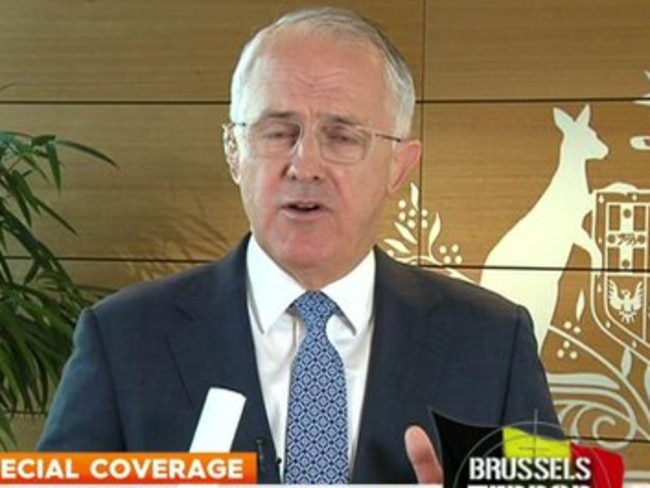 Malcolm Turnbull spoke about Australia’s response to the attacks on Today.