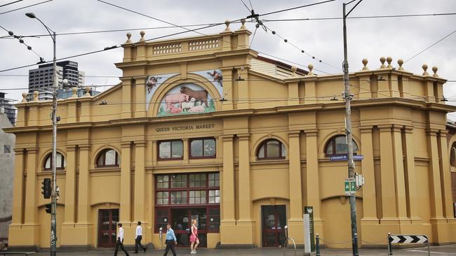 The Queen Victoria Market, which has 9000 bodies buried under its carpark, was once the site of a mafia war. Picture: Hamish Blair