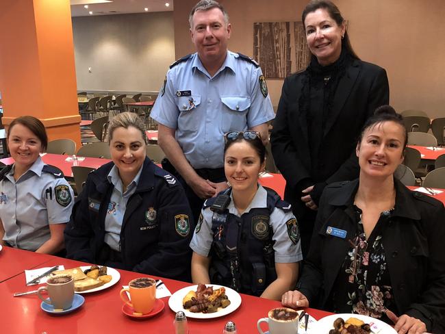 St Marys Rugby League Club marketing co-ordinators Yvette Haines welcomed officers from Nepean Police Area Command for breakfast as part of the club's Do Something Day campaign.