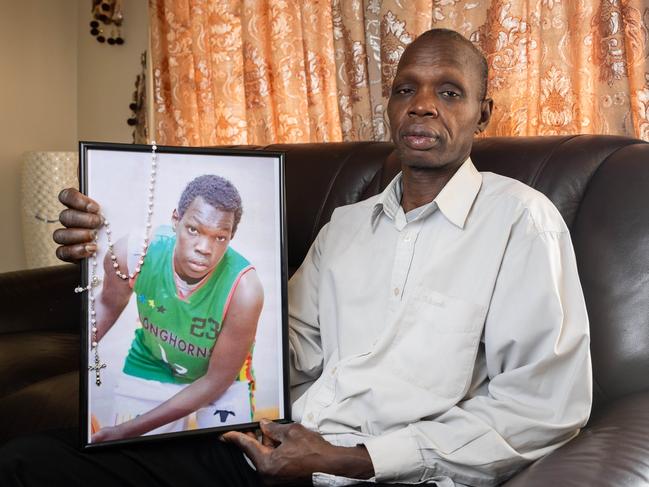 Deng Atem wants justice for his son. Picture: Jason Edwards