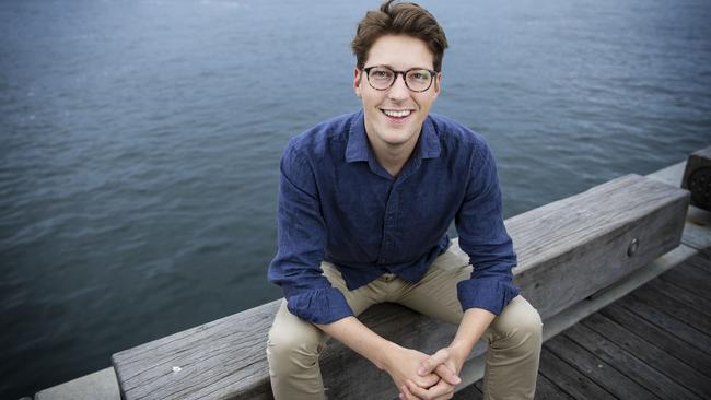 Young Liberal, Alex Dore, is running the raffle fundraiser. John Feder/The Australian.