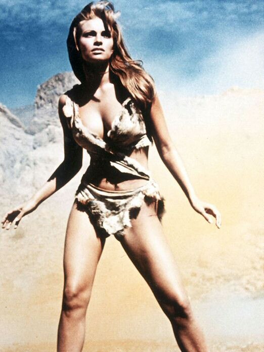 Actor Raquel Welch in a scene from the 1966 film One Million Years BC.