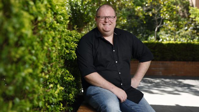 Pictured outside 2GB radio at Pyrmont in Sydney is radio broadcaster Mark Levy who has been announced at the replacement for Ray Hadley. Picture: Richard Dobson