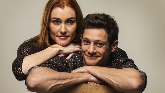 Jemma Rix and Rob Mills ahead of the production of Ghost The Musical in 2016. Picture: ROSS SWANBOROUGH