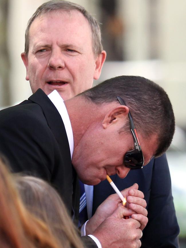 James Packer and Peter Costello. Picture: Stuart Mcevoy