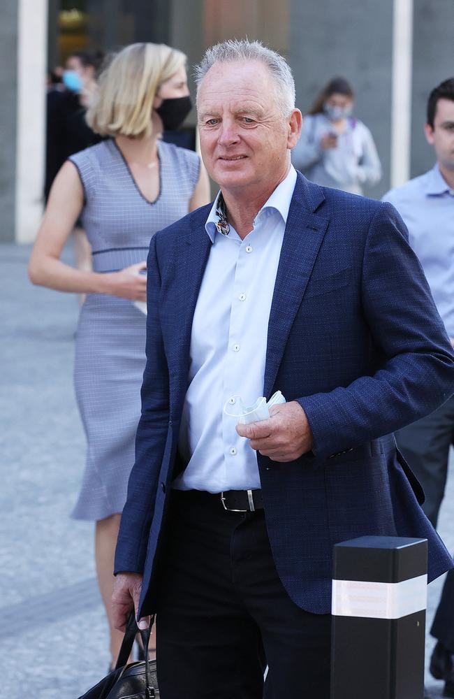 BMI Group owner Balfour Irvine leaving court last year during the legal battle. Picture: Liam Kidston.