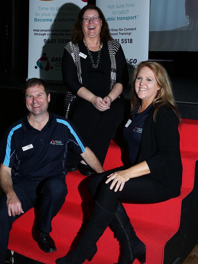 Richard Parker, Susan Heyne and Rebecca Mascord celebrate the opening of Easy-Go Connect.