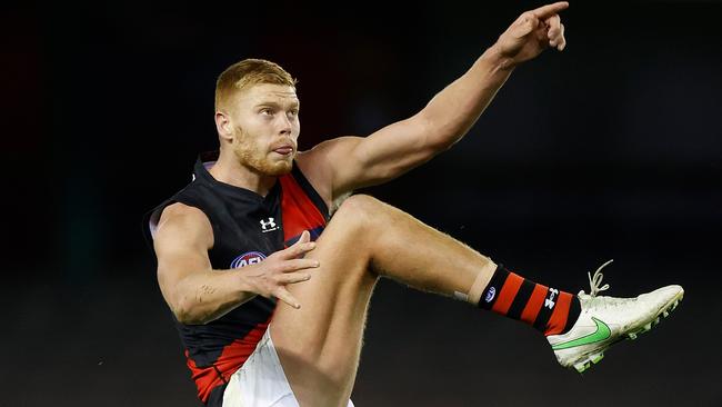 Peter Wright kicked seven goals for Essendon. Picture: Michael Willson/AFL Photos via Getty Images