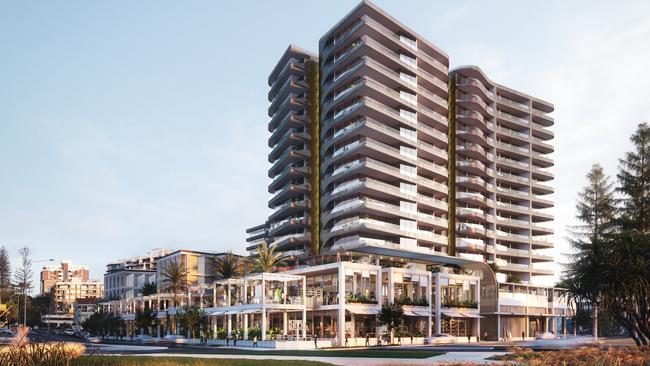 Artist impression of the Kirra Beach Hotel redevelopment