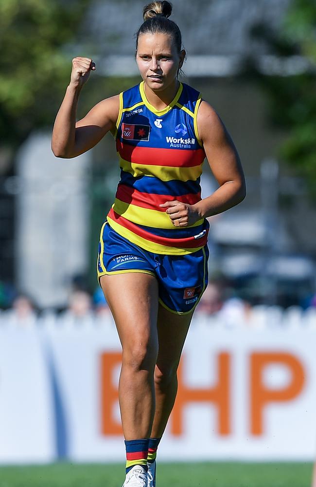 Danielle Ponter of the Crows during in Round 3, 2023. Picture: Mark Brake/Getty Images.
