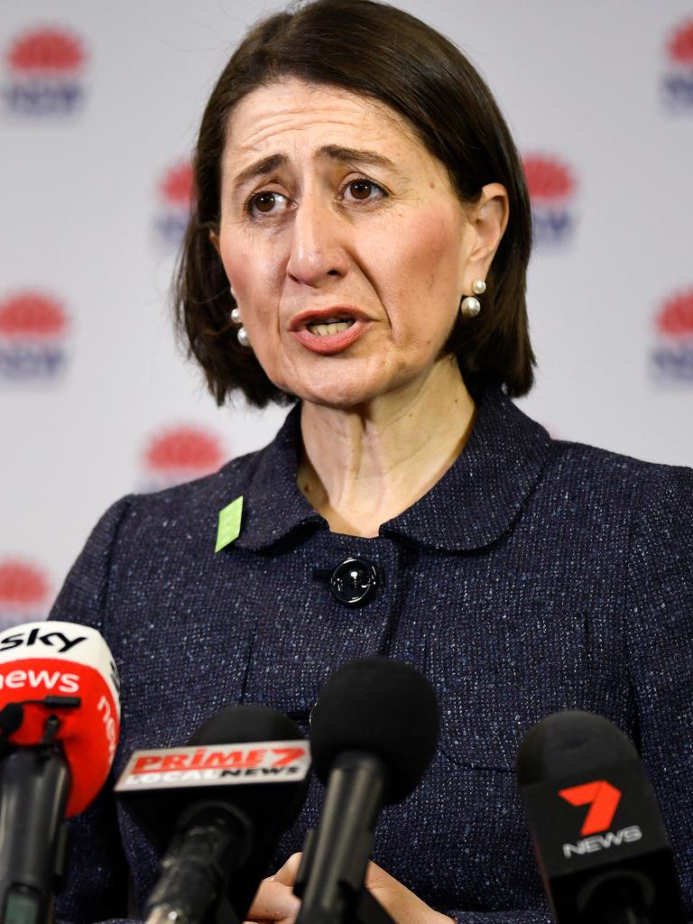 NSW Premier Gladys Berejiklian is calling for interstate travel to resume. Picture: Bianca De Marchi/AAP