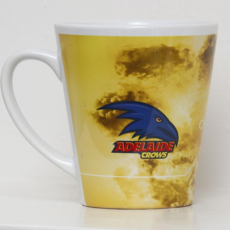 Chris’ beloved Adelaide Crows (mug) Picture: John Appleyard