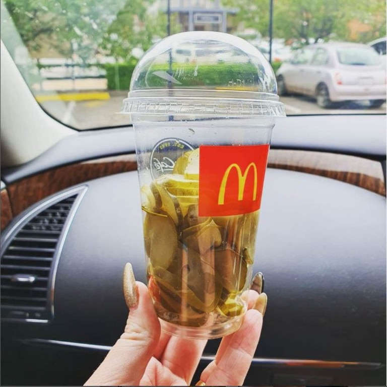 Requesting Macca’s pickles have been a thing for years – but accounts on whether they’re free differ. Picture: Instagram/@tribeofwoods