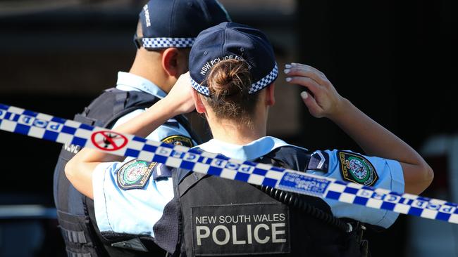 SYDNEY, AUSTRALIA: NewsWire Photos: APRIL 01 2024:  A crime scene has been established at a property in Sydney's south west after a man was injured in a home invasion. Emergency services were called to Sturt Avenue at Georges Hall just before 4am (Monday 1 April 2024), after reports of a home invasion. Officers from Bankstown Police Area Command attended and were told three men forced entry to the granny flat at the rear of a home. The intruders confronted the occupant, a 35-year-old man, before assaulting him and ransacking the home.The man has been taken to Liverpool Hospital in a serious condition. Picture: NCA NewsWire/ Gaye Gerard