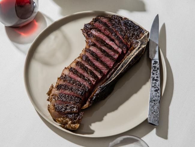 EMBARGO FOR TWAM 11 FEBRUARY 2023. FEE MAY APPLY.  The perfect steak and a simple salad, recipe by Lennox Hastie. TWAM exclusive. Photo: Nikki To