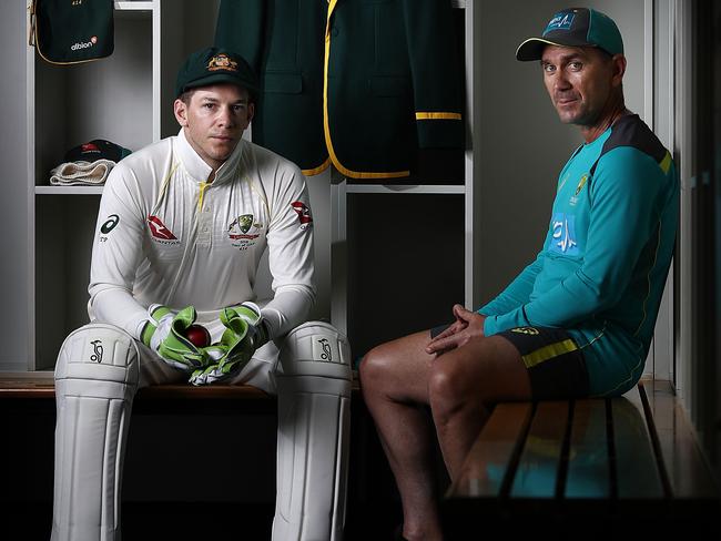 Australian Test cricket captain Tim Paine says he supports coach Justin Langer 100 per cent. Picture: Ryan Pierse/Getty Images