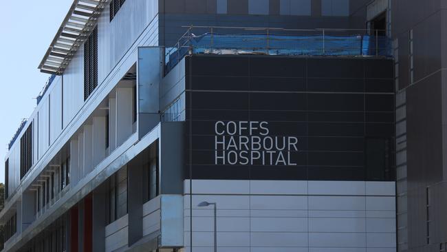 The man was taken to Coffs Harbour hospital after the crash.