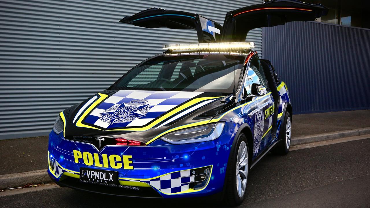 Victoria Police Highway patrol New Tesla Model X joins the force