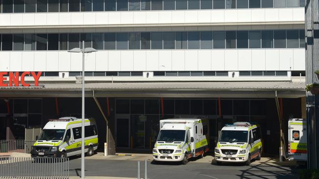 Ambulances “ramping” at the Rockhampton hospital.