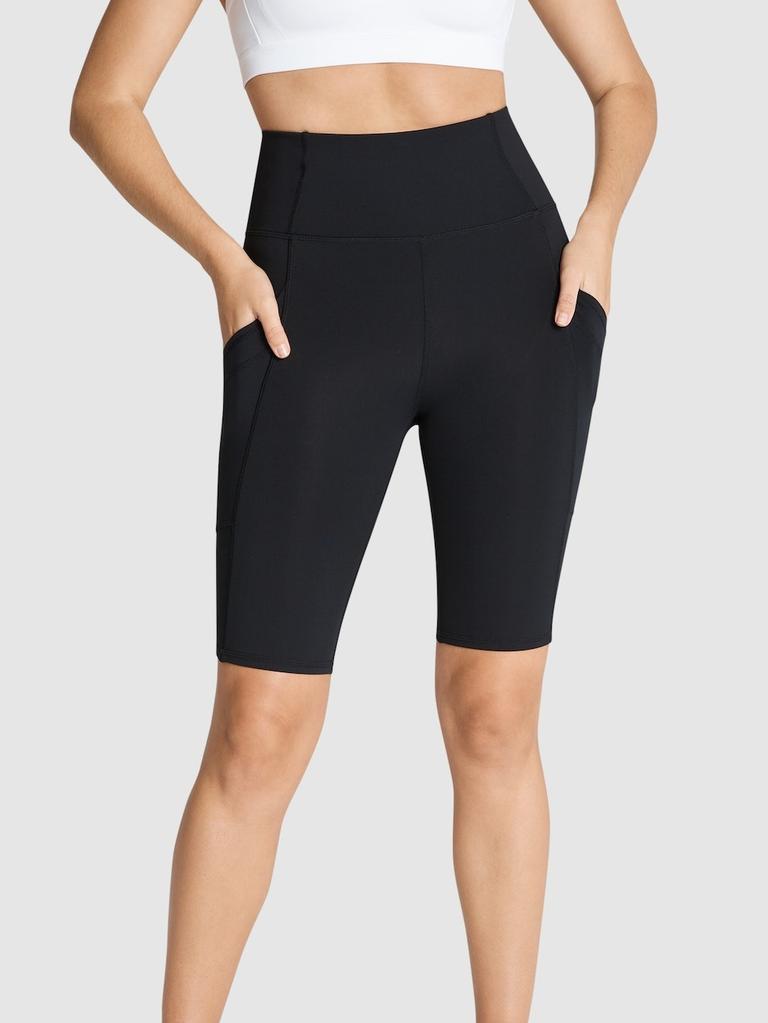 Calvin Klein Performance Women's Logo High-Waist Bike Shorts Black