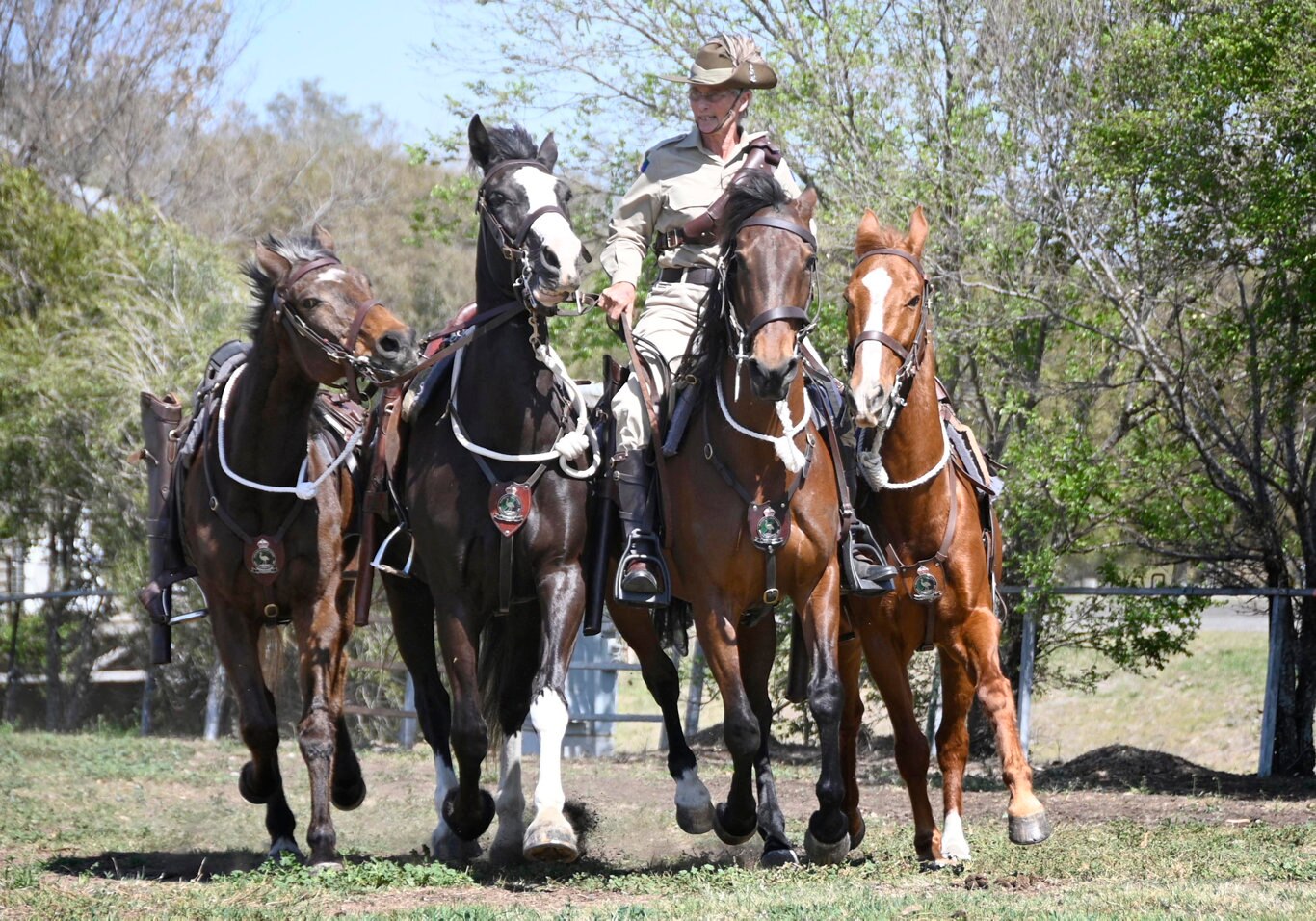 Queensland Mounted Infantry Challenge at the Toowoomba Showgrounds. Wendy Ingle, 11th Light Horse Regiment Darling Downs Troop.