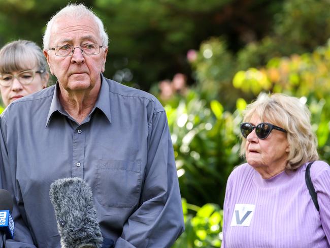 Brian and Carmel Russell, the parents of Natalie Russell, long campaigned for Denyer to never be released. Picture: Ian Currie