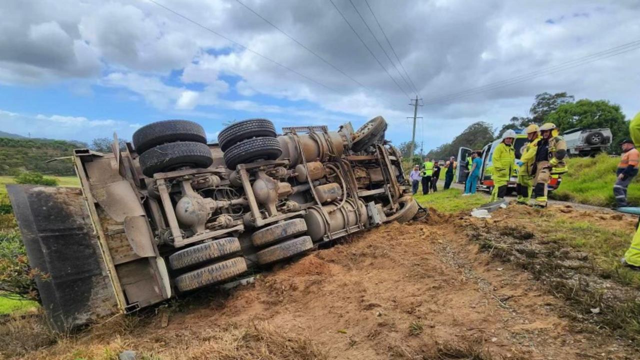 Woombye Truck Crash: Driver In Hospital After Sunshine Coast Rollover ...